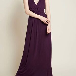 ModCloth Eggplant Purple V.I.Piqued Dress
